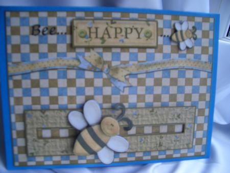 Bee Happy Bumble Penny Slider by Audrey Wilson
