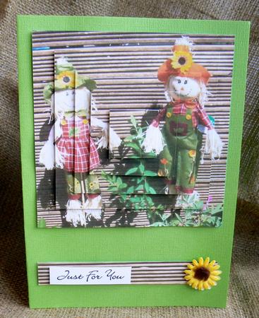 Mr and Mrs Scarecrow Pyramid by Audrey Wilson