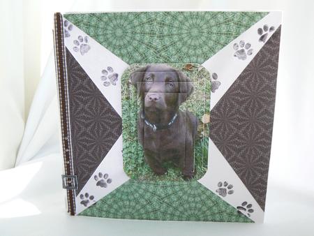 Chocolate Labrador Twisted Pyramid by Audrey Wilson