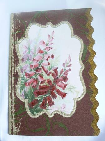 Foxgloves Bracket Wavy Edge Card by Audrey Wilson