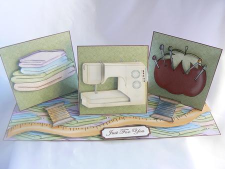 Sew 'n' Sew Triple Easel Twist Card Kit by Audrey Wilson