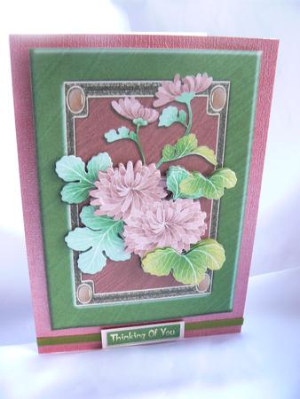 Japanese Style Chrysanthemums by Audrey Wilson