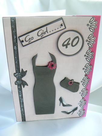 Go Girl A4 Card Front by Audrey Wilson