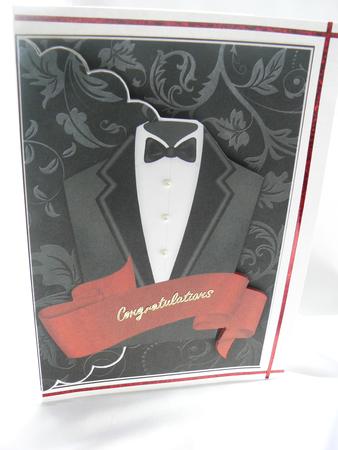 Tuxedo Envelope Card by Audrey Wilson