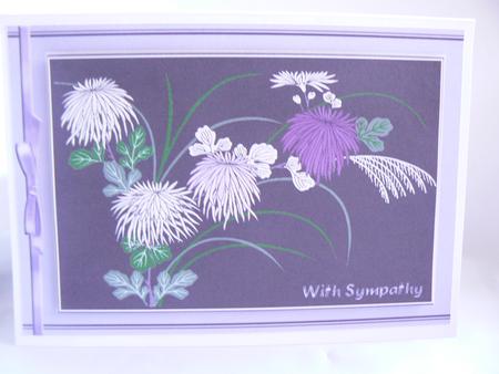 Shades of Lilac Sympathy Card by Audrey Wilson