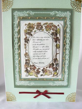 Framed Birthday Verse by Audrey Wilson