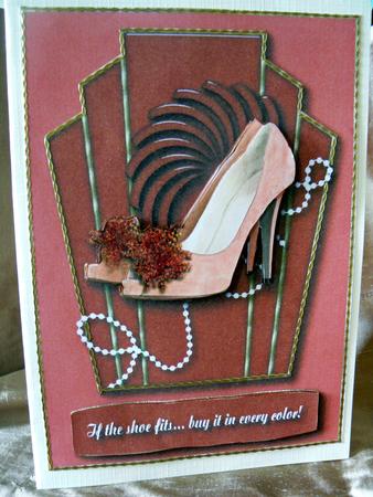 Shoes Card Topper by Audrey Wilson