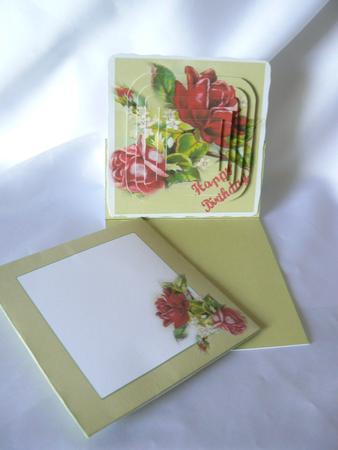 Red Rose's Easel Card by Audrey Wilson