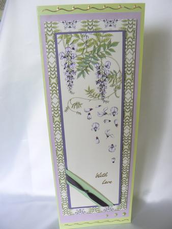 Wisteria Dl Card Front by Audrey Wilson