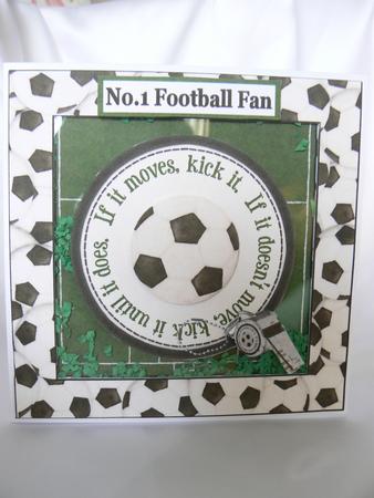 Half Time, Switch Sides Shaker/ Picture Frame Card by Audrey Wilson