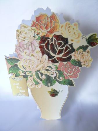 Roses and Chrysanthemum by Audrey Wilson