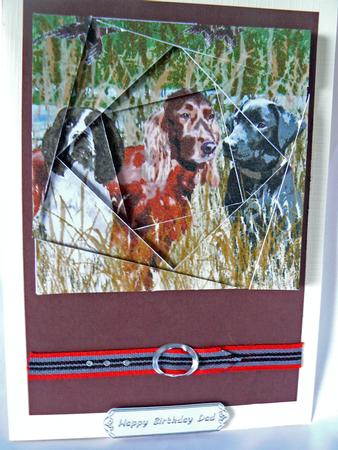 Hunting Dogs - Twisted Spiral Side Stacker by Audrey Wilson