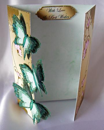 Butterfly Happiness Gate Fold Card 2 by Audrey Wilson