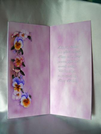 Pansy Dl Insert by Audrey Wilson