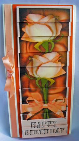 Dl Birthday Roses in a Box with Top N Bottom Stacker by Audrey Wilson