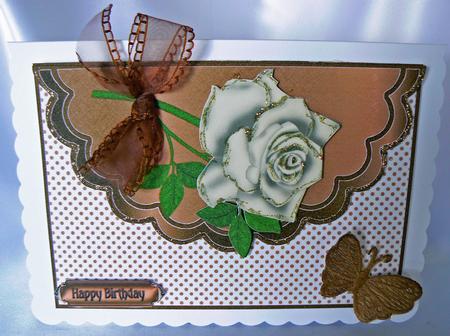 Coffee & Creme Envelope Card by Audrey Wilson
