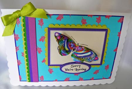 Sorry You're Leaving Butterfly by Audrey Wilson