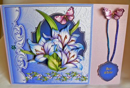 Lilac Lilies Topper and Decoupage by Audrey Wilson