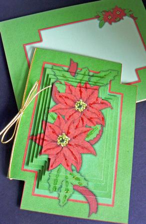 Missing Corners Christmas Poinsettia Pyramid Kit by Audrey Wilson