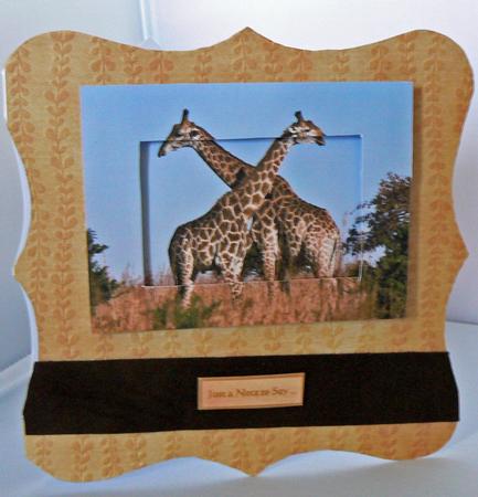 Giraffes 2 Card Sheet Pyramid and Tunnell Good Mans Card by Audrey Wilson