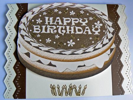Chocolate Birthday Cake & Cookie Insert by Audrey Wilson