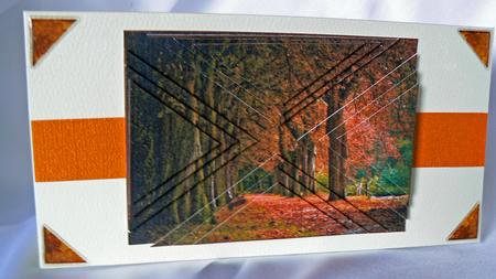 Walk in the Autumn Park Side Step Stacker by Audrey Wilson