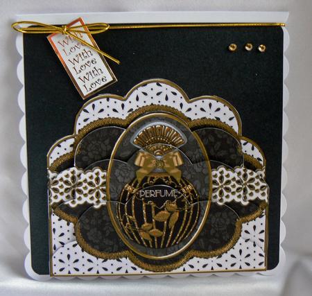 Black Onyx Perfume Em Anglaise Scallop Bottom Stacker by Audrey Wilson