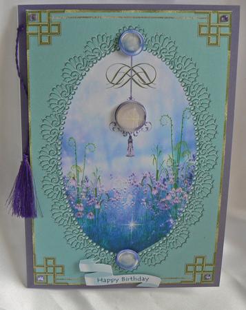 Field of Wild Flowers Card Front by Audrey Wilson