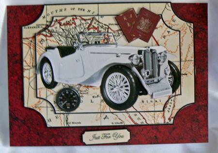White Vintage Car by Audrey Wilson