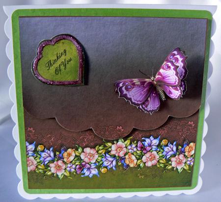 Flora and Butterflies 3 by Audrey Wilson