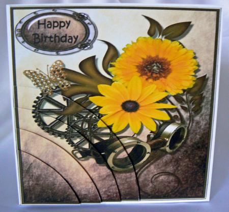 Floral Steampunk Corner Stacker by Audrey Wilson
