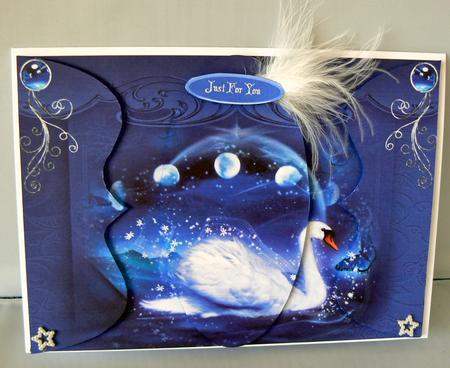 Swan Lake with Side Stacker and Oval Topper by Audrey Wilson