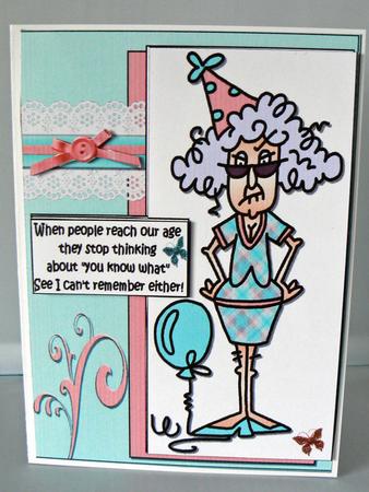 Stella When People Reach Our Age Quick Card by Audrey Wilson