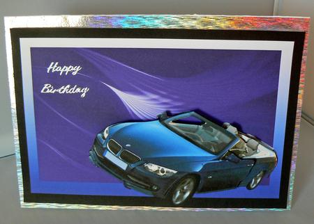 Bmw Convertible Decoupage by Audrey Wilson