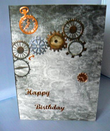 Brown Steampunk Lolly Insert by Audrey Wilson