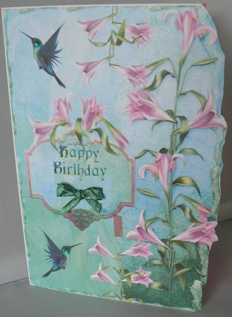 Birthday Lillies by Audrey Wilson