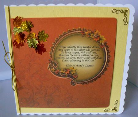Autumn Leaves a Tribute by Audrey Wilson