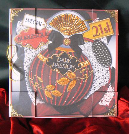 Burlesque Perfume 21st Birthday 8inch Topper Sheet by Audrey Wilson