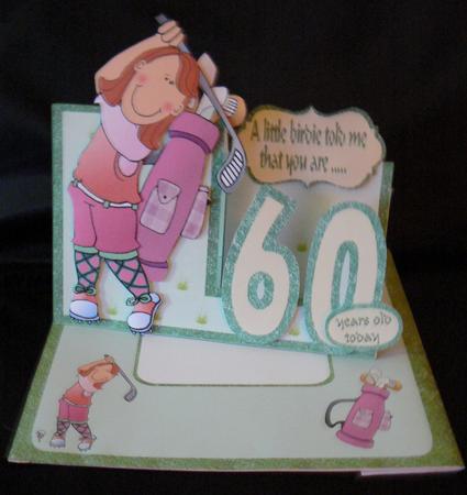 Side Stepper Lady Golfer by Audrey Wilson