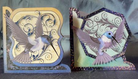 Two Hummingbird Cards by Audrey Wilson