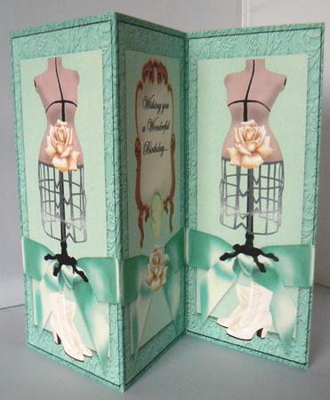 Vintage Fashion Trifold by Audrey Wilson