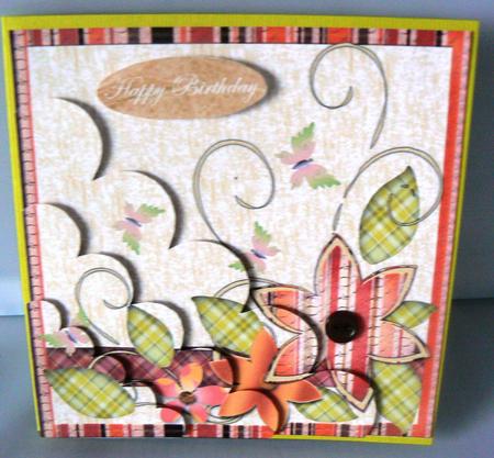 Cute Flowers Various Occasions Scalloped Corner Stacker by Audrey Wilson
