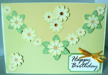Yellow Primrose Envelope Card with Decoupage by Audrey Wilson