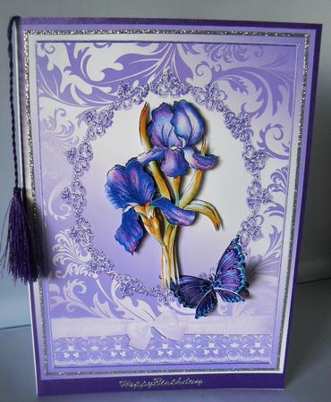 Irises and Butterflies Step by Step Decoupage by Audrey Wilson
