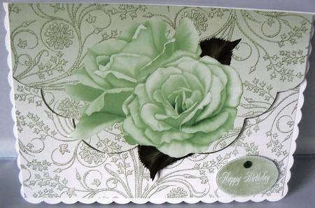 Mint Envelope Card by Audrey Wilson
