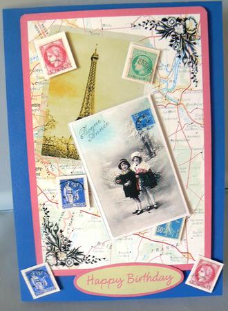 Vintage Birthday/new Year Card by Audrey Wilson
