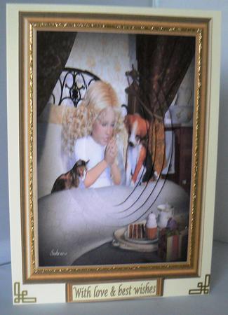 So Sweet Oval Pyramid Card Front by Audrey Wilson