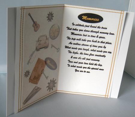 Insert for Manly Memories by Audrey Wilson