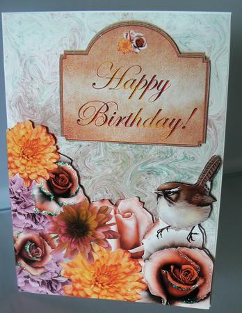 Bird and Flowers Birthday by Audrey Wilson