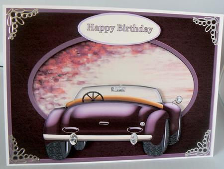 Purple Sports Car by Audrey Wilson